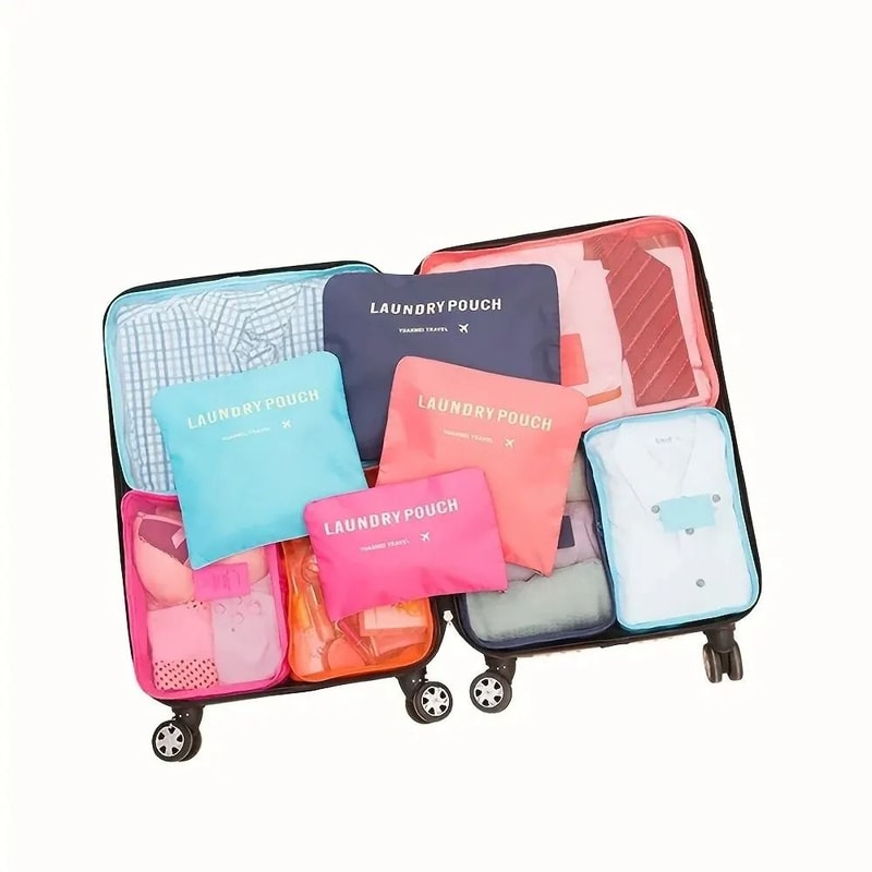 6Piece Travel Luggage Packing Cube Set 6