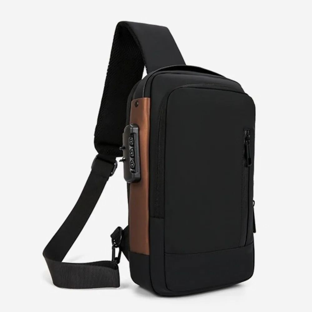 AntiTheft Crossbody Chest Bag With USB Charging 0
