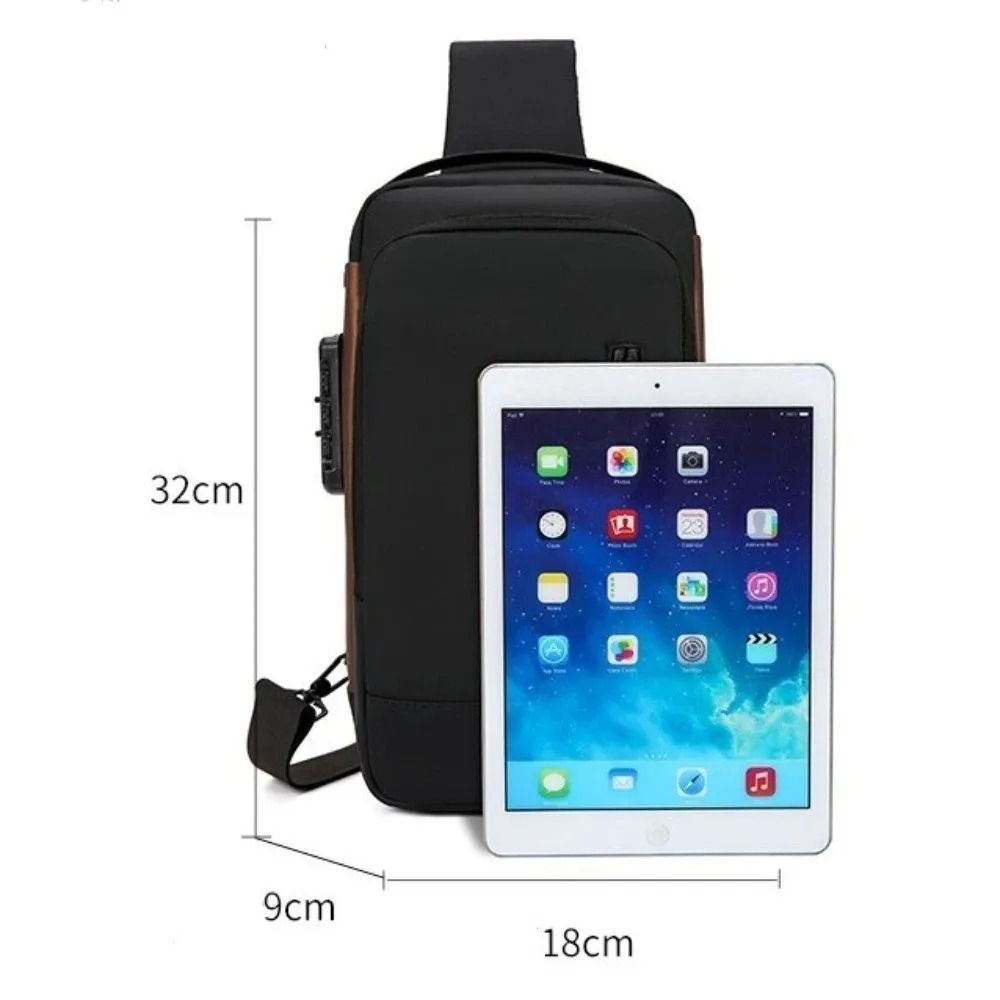 AntiTheft Crossbody Chest Bag With USB Charging 5