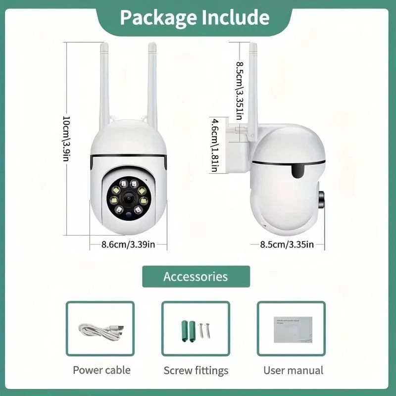 3MP WiFi Smart Baby Monitor Indoor Security Camera 5
