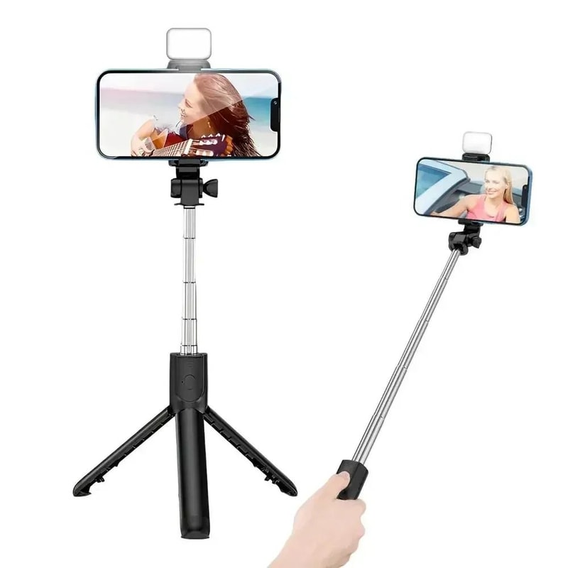 360 Rotation Selfie Stick Tripod Stand 0