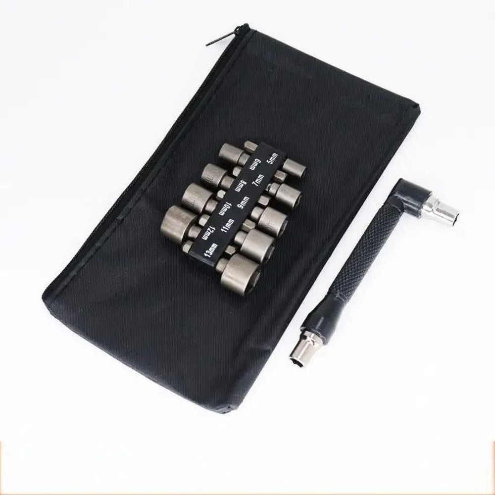 9Piece Hex Socket Nut Driver Set 6