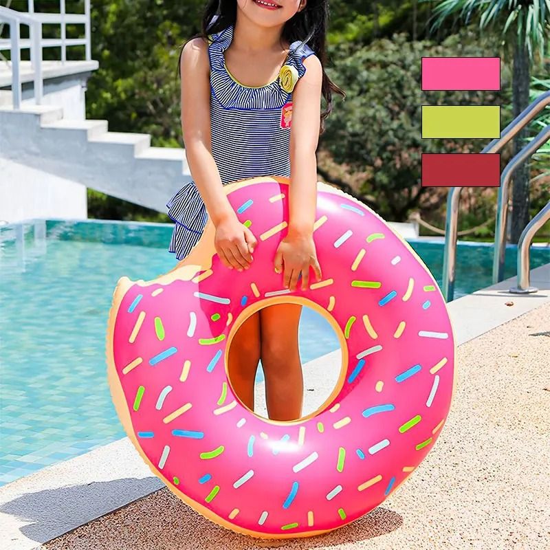 Inflatable Donut Swimming Ring Pool Float 0