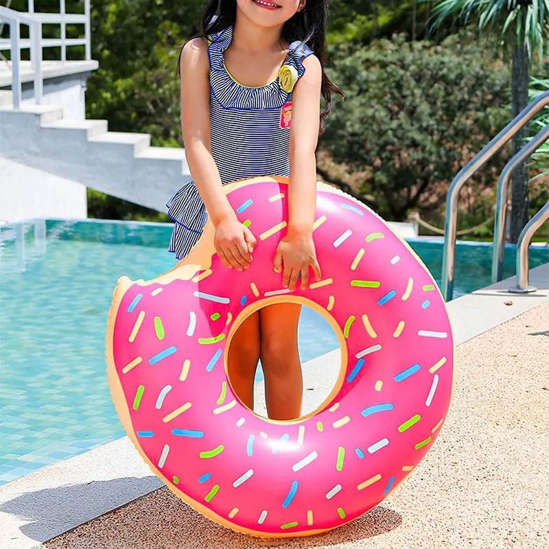 Inflatable Donut Swimming Ring Pool Float 3