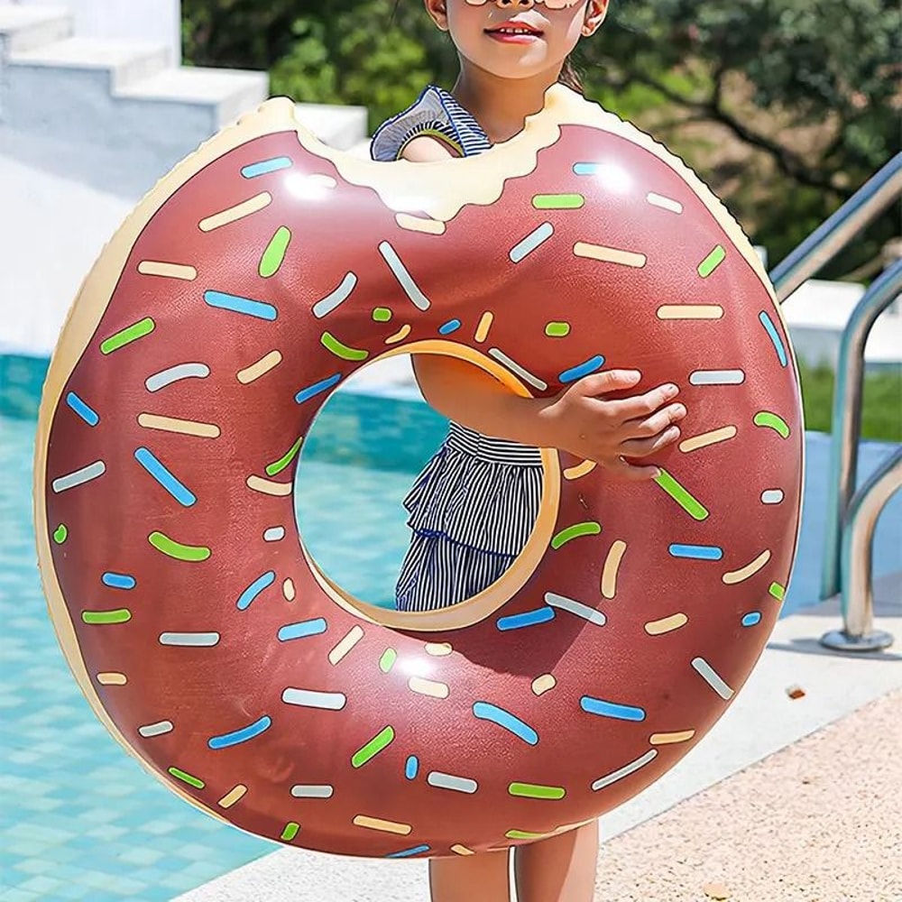 Inflatable Donut Swimming Ring Pool Float 5