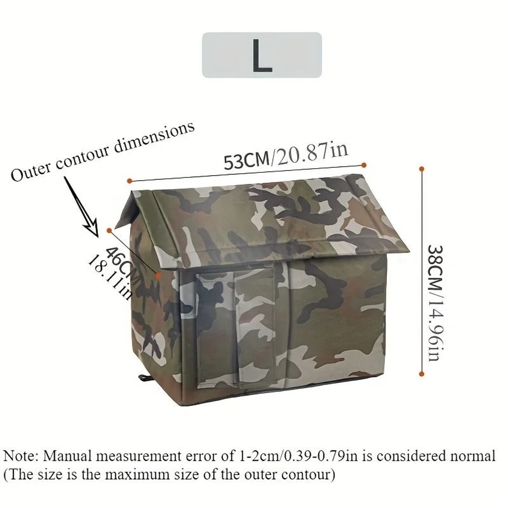 Outdoor Camouflage Cat House AllWeather Nest 4