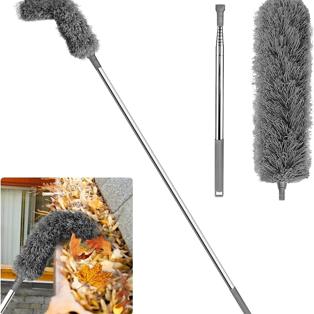 Gutter Roof Cleaning Brush With Telescopic Rod 1