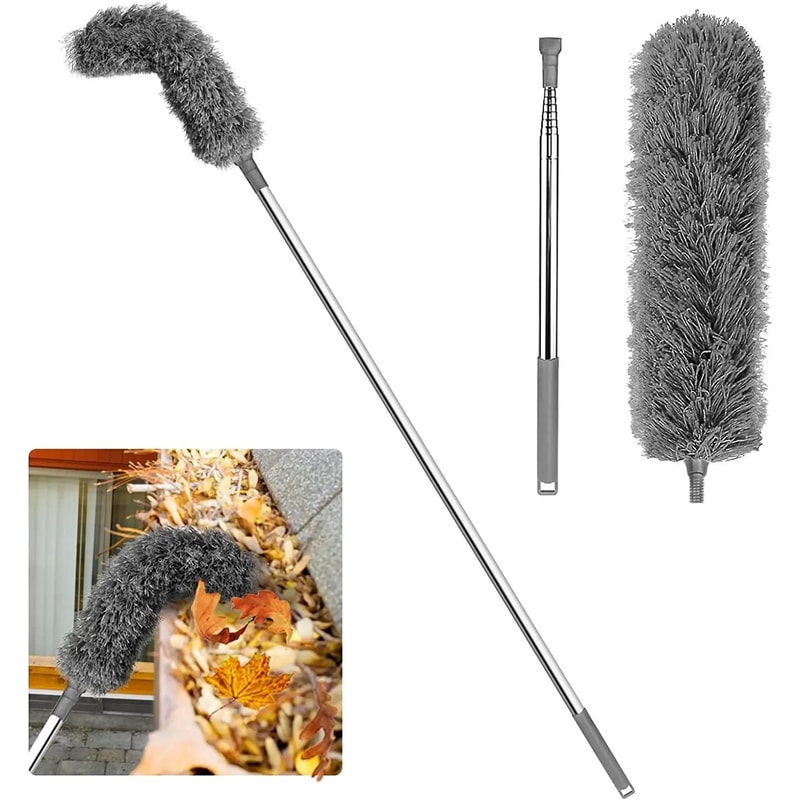 Gutter Roof Cleaning Brush With Telescopic Rod 7