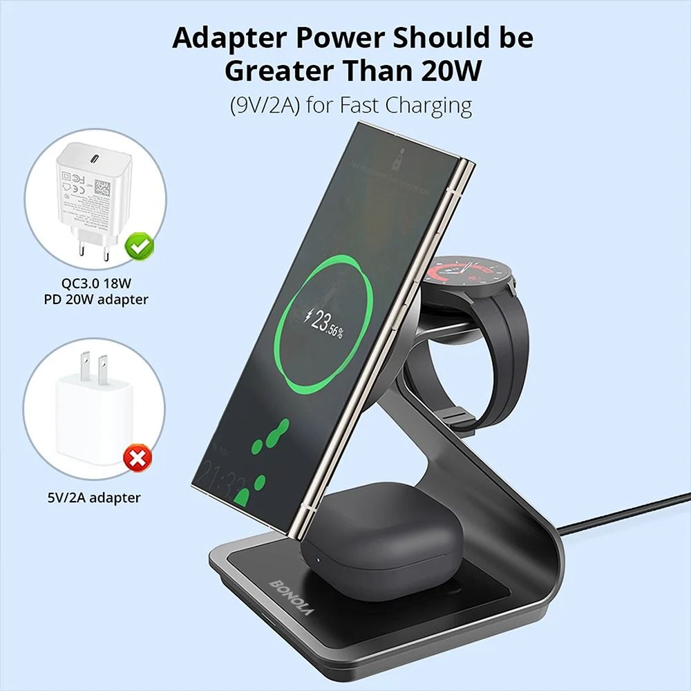 Magnetic 3in1 Fast Charging Station 3
