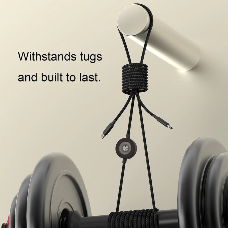 60W 2in1 Braided Fast Charging Watch Cable 2