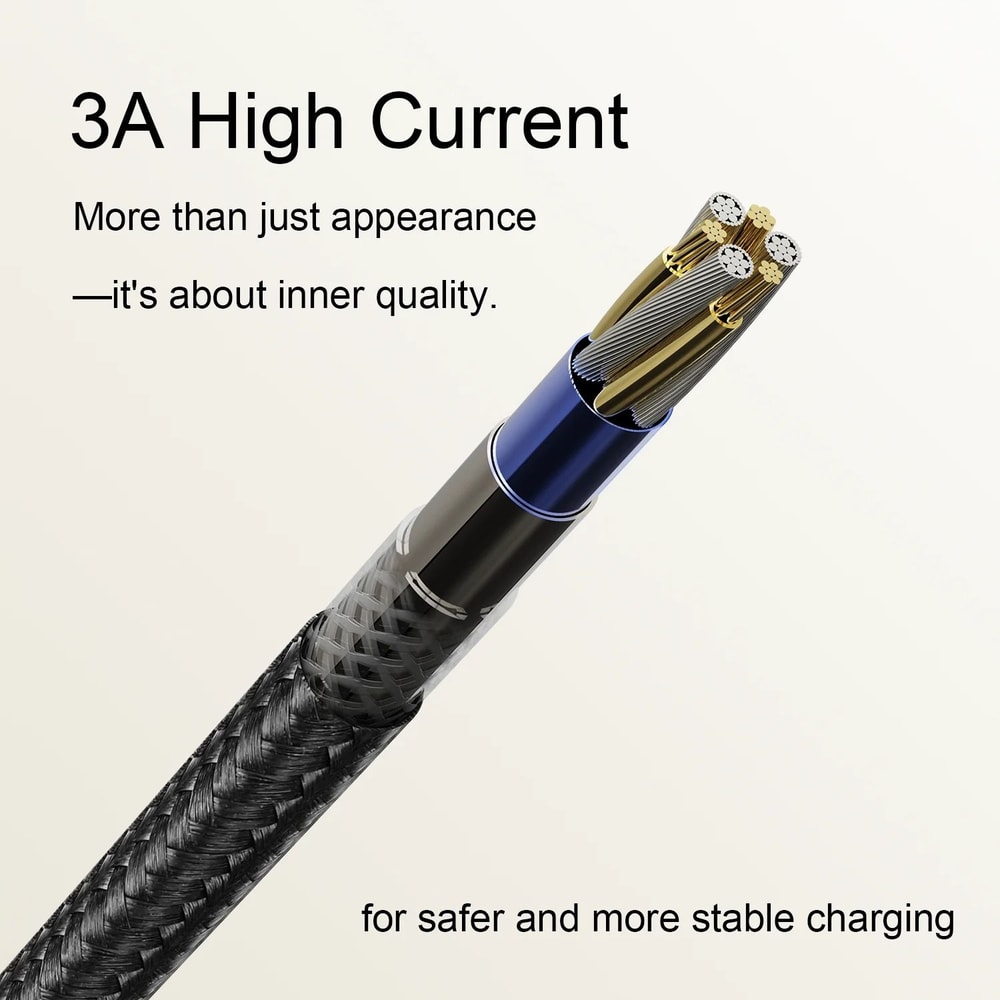60W 2in1 Braided Fast Charging Watch Cable 3