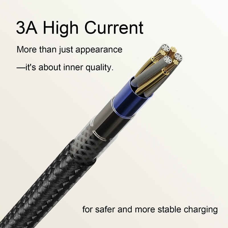 60W 2in1 Braided Fast Charging Watch Cable 3