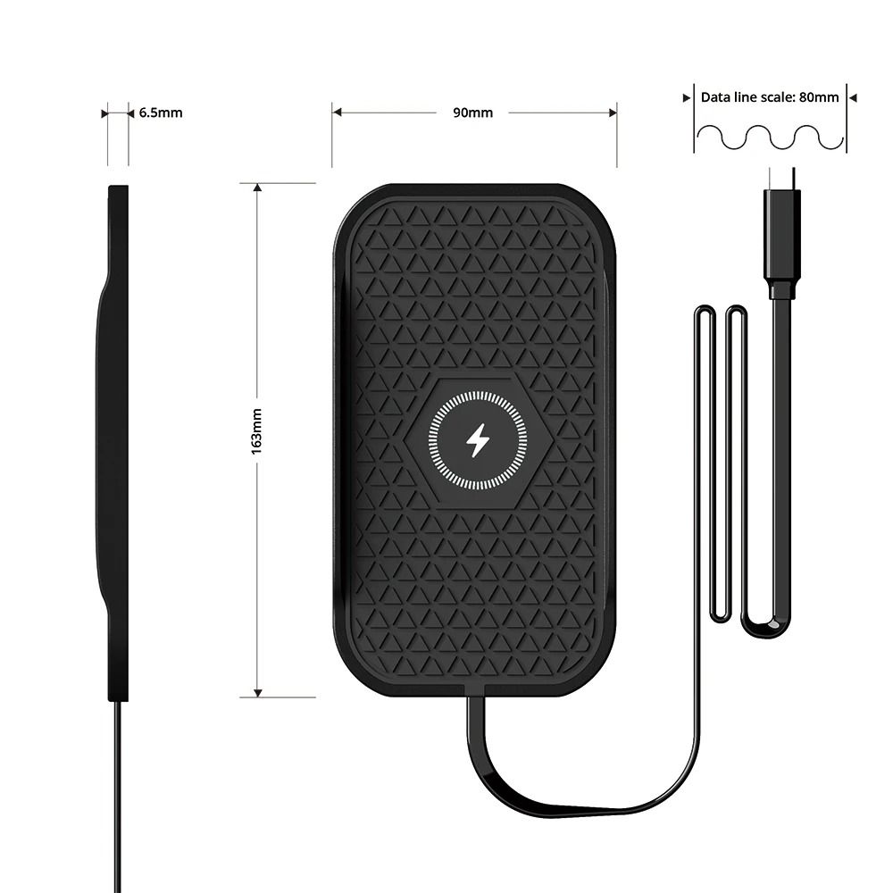 Universal Car Wireless Charging AntiSlip Mat 3