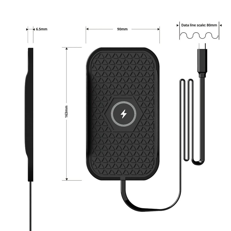 Universal Car Wireless Charging AntiSlip Mat 3