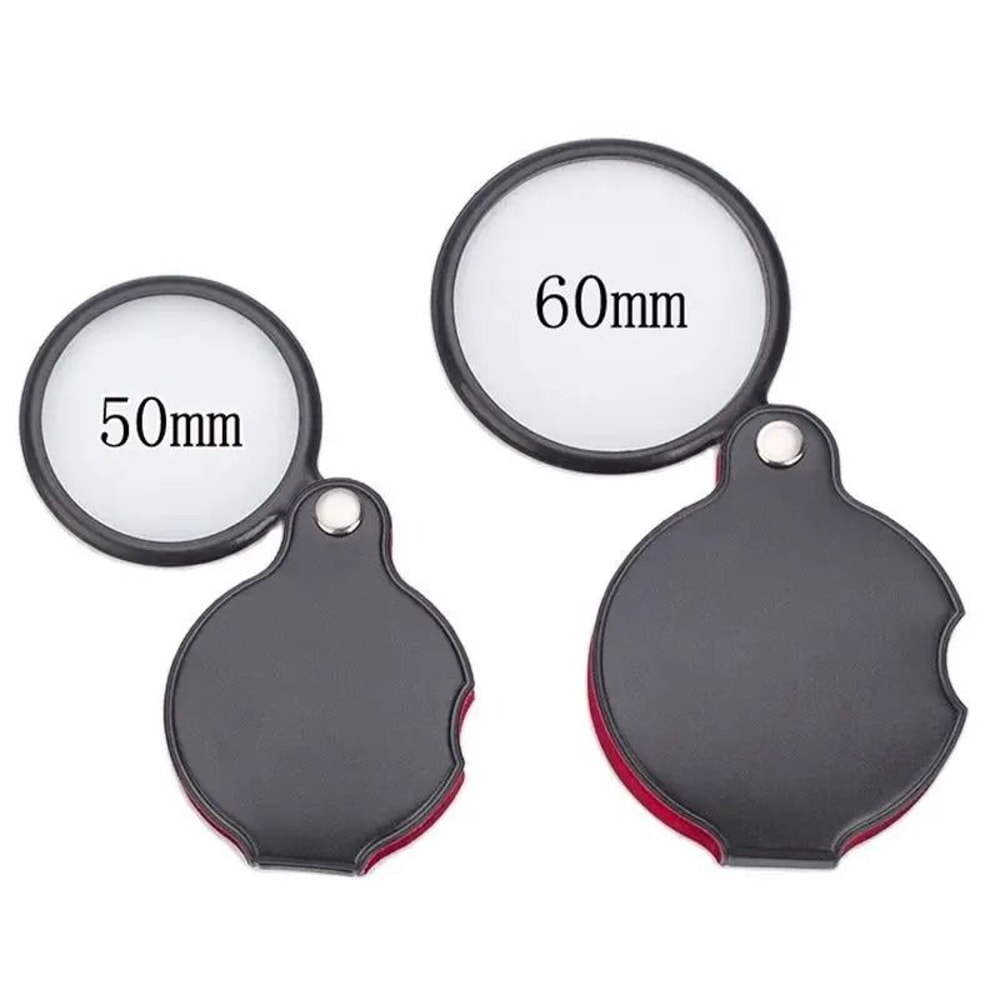 Portable LeatherBound Mini Magnifying Glass 0