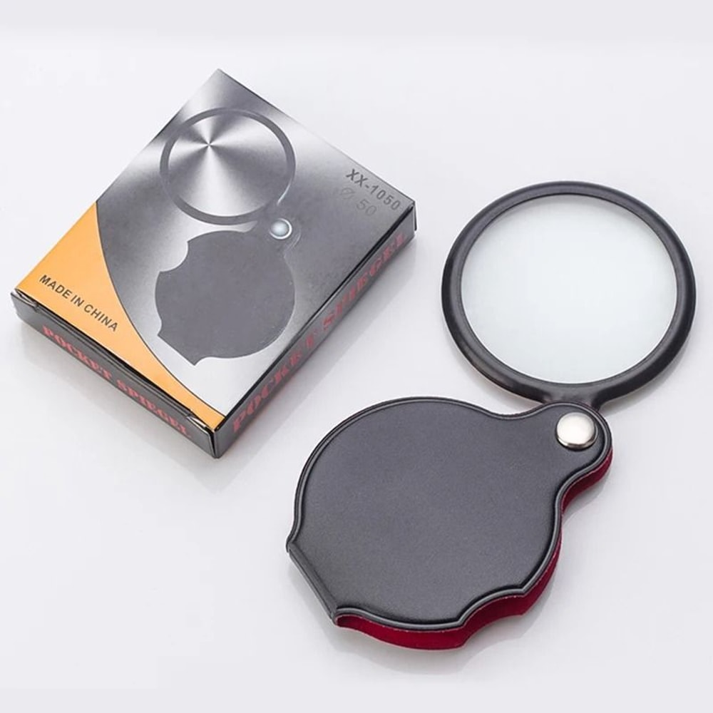 Portable LeatherBound Mini Magnifying Glass 3