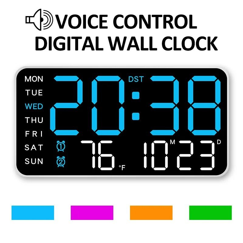 Large Digital LED Wall Table Clock 0