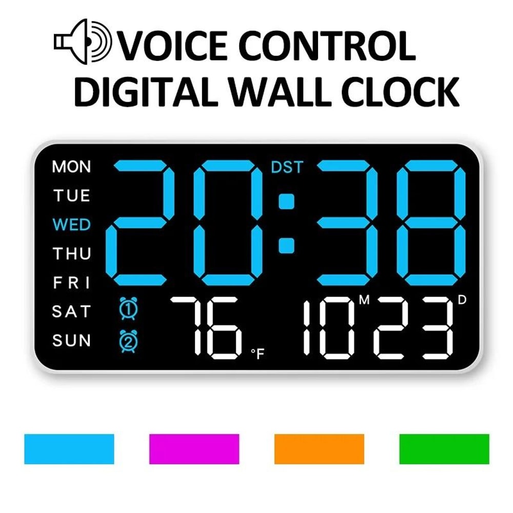 Large Digital LED Wall Table Clock 1