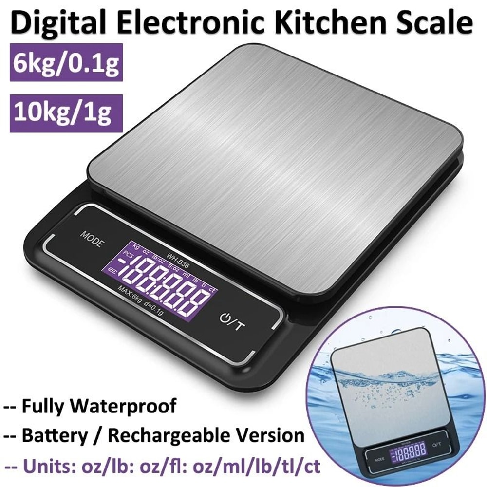 Fully Waterproof HighPrecision Scale 132 Lbs 22 Lbs 0