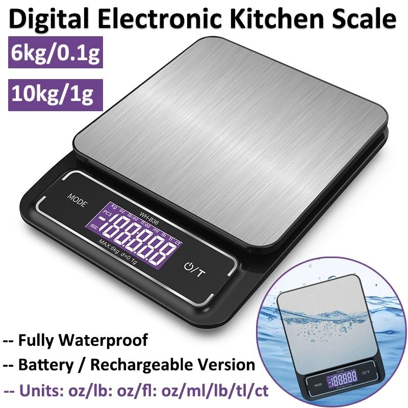 Fully Waterproof HighPrecision Scale 132 Lbs 22 Lbs 0