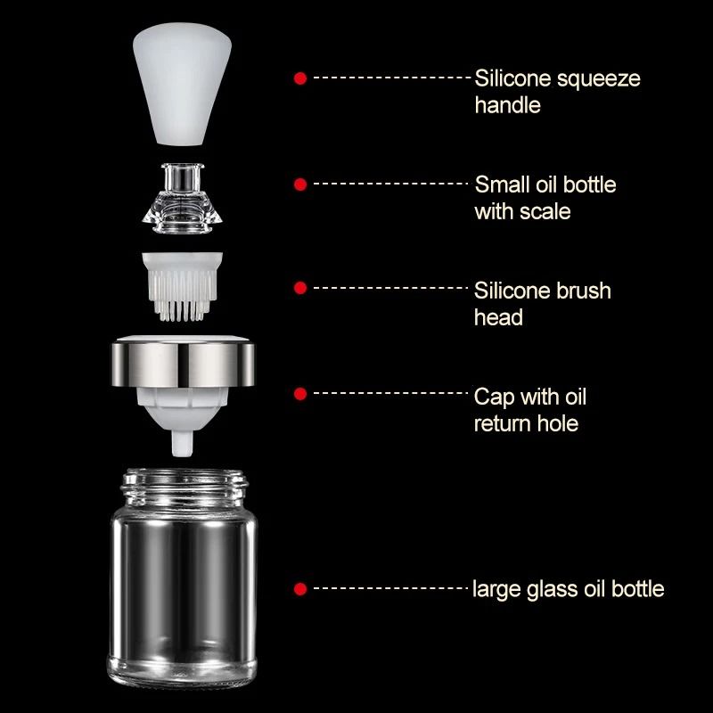 Silicone Oil Bottle Integrated Basting Brush 6