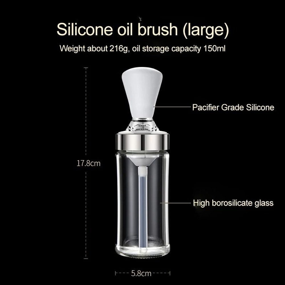 Silicone Oil Bottle Integrated Basting Brush 8