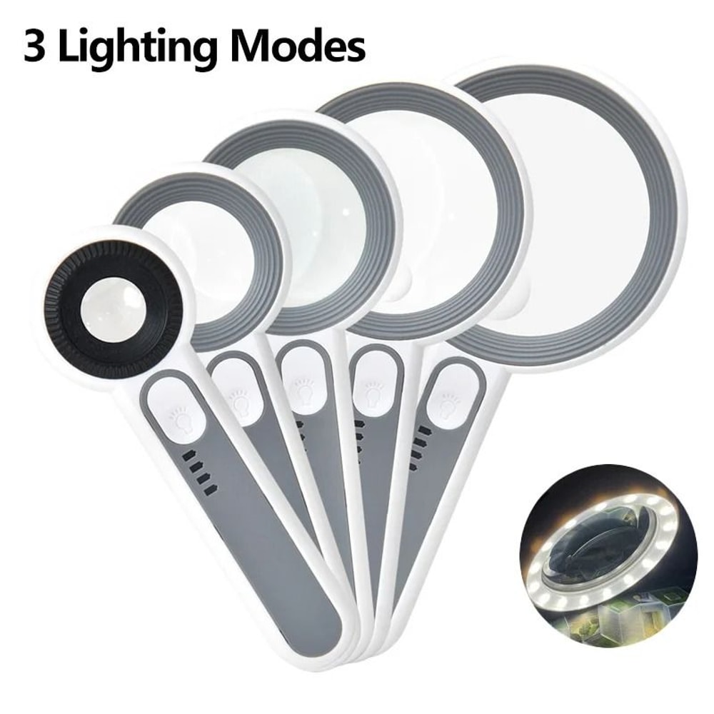 Illuminated Rechargeable Handheld Magnifier 0