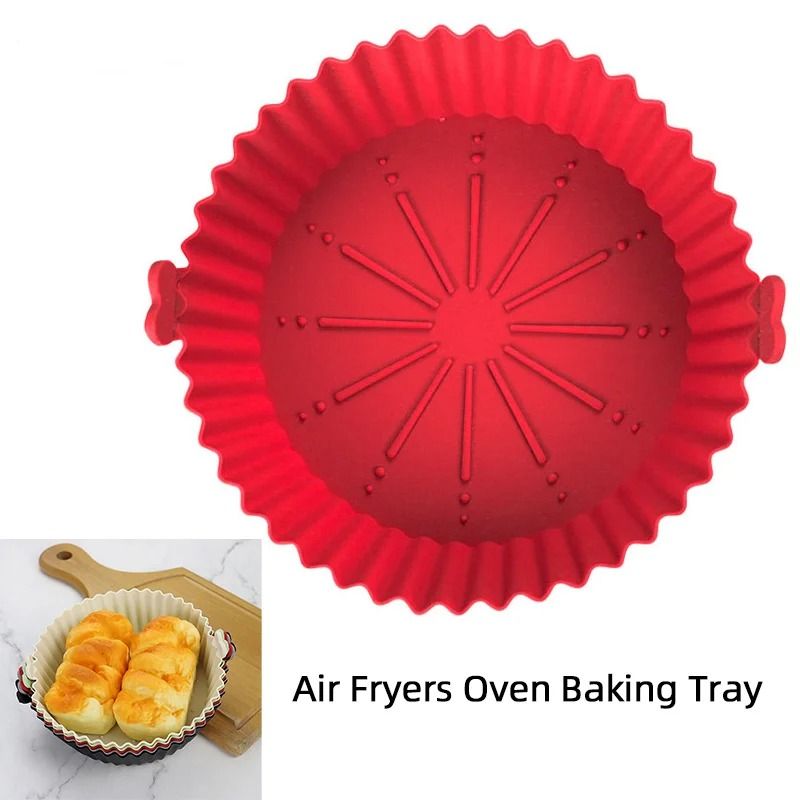 Reusable Silicone Air Fryer Baking Tray 2