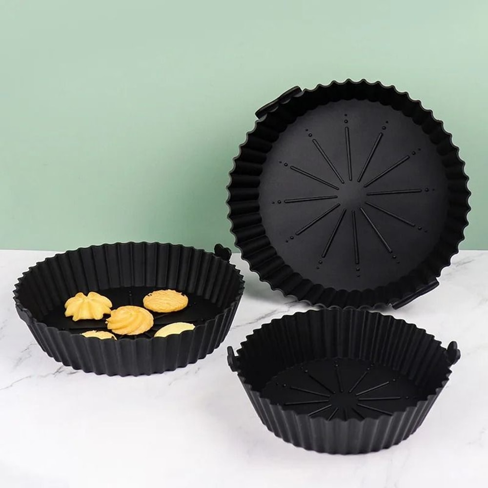 Reusable Silicone Air Fryer Baking Tray 5