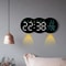 Large Digital LED Wall Clock With Ambient Aura 2