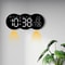 Large Digital LED Wall Clock With Ambient Aura 3