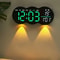 Large Digital LED Wall Clock With Ambient Aura 4