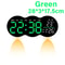 Large Digital LED Wall Clock With Ambient Aura 7