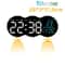Large Digital LED Wall Clock With Ambient Aura 8