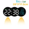Large Digital LED Wall Clock With Ambient Aura 8