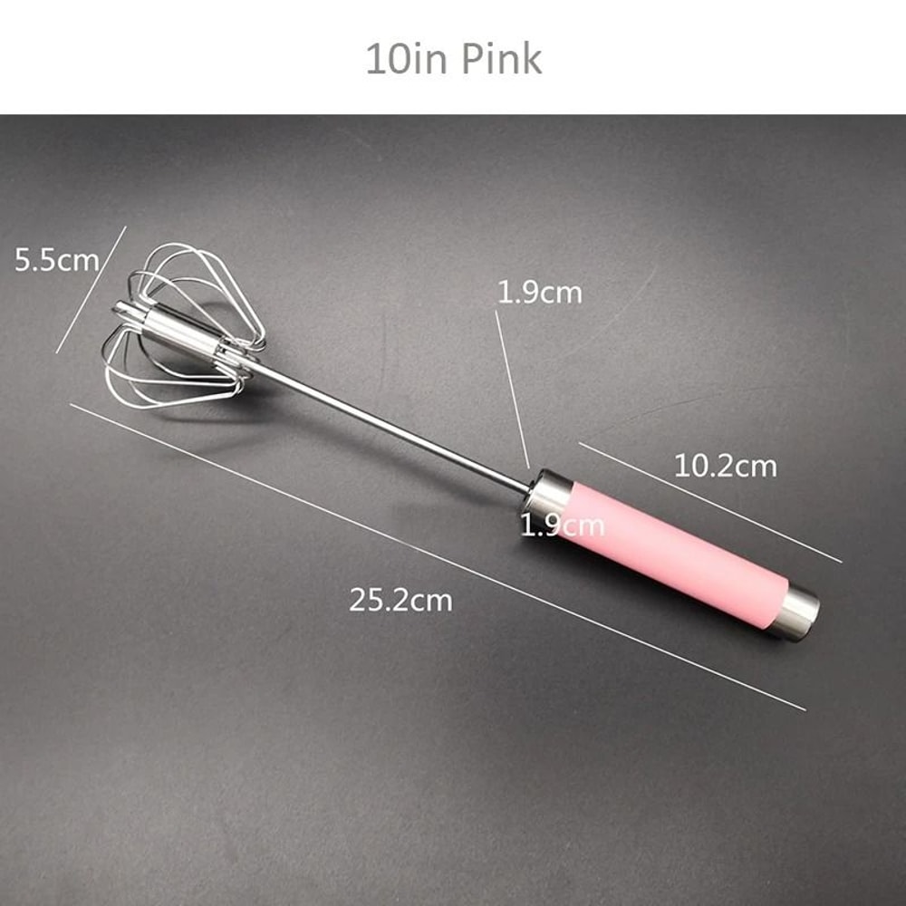 SemiAutomatic Stainless Steel Egg Whisk 11
