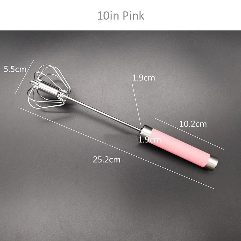 SemiAutomatic Stainless Steel Egg Whisk 11