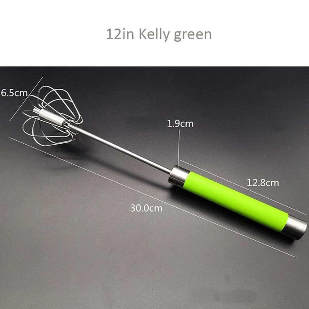 SemiAutomatic Stainless Steel Egg Whisk 16