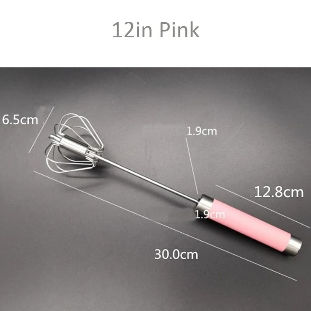 SemiAutomatic Stainless Steel Egg Whisk 17