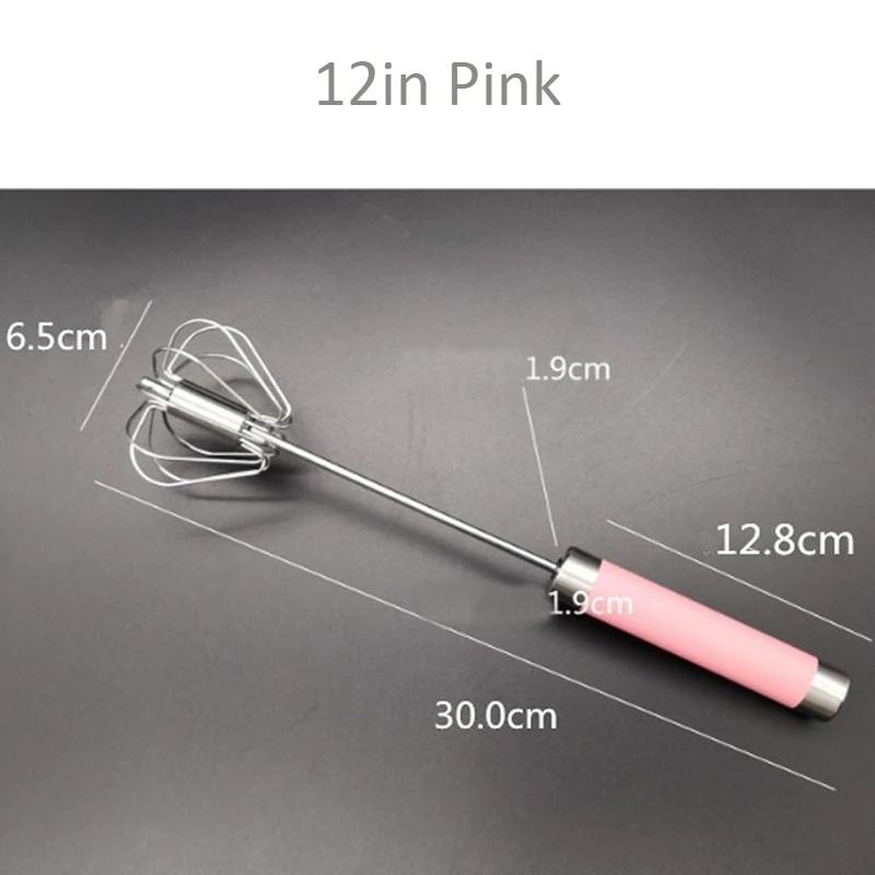 SemiAutomatic Stainless Steel Egg Whisk 17
