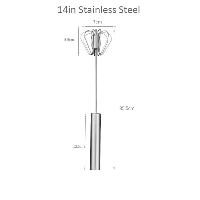 SemiAutomatic Stainless Steel Egg Whisk 21