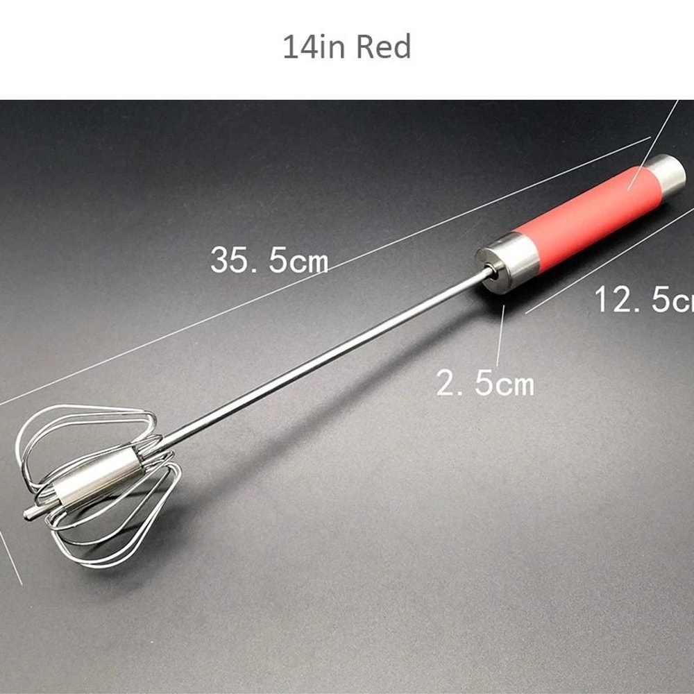 SemiAutomatic Stainless Steel Egg Whisk 22