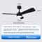 Modern Black Ceiling Fan Chandelier 12