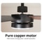 Modern Black Ceiling Fan Chandelier 6