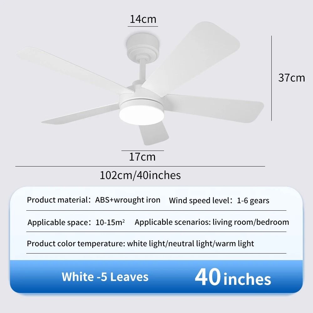Modern Black Ceiling Fan Chandelier 14