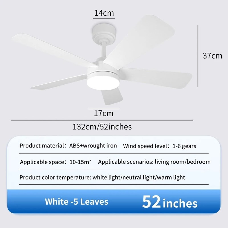 Modern Black Ceiling Fan Chandelier 18