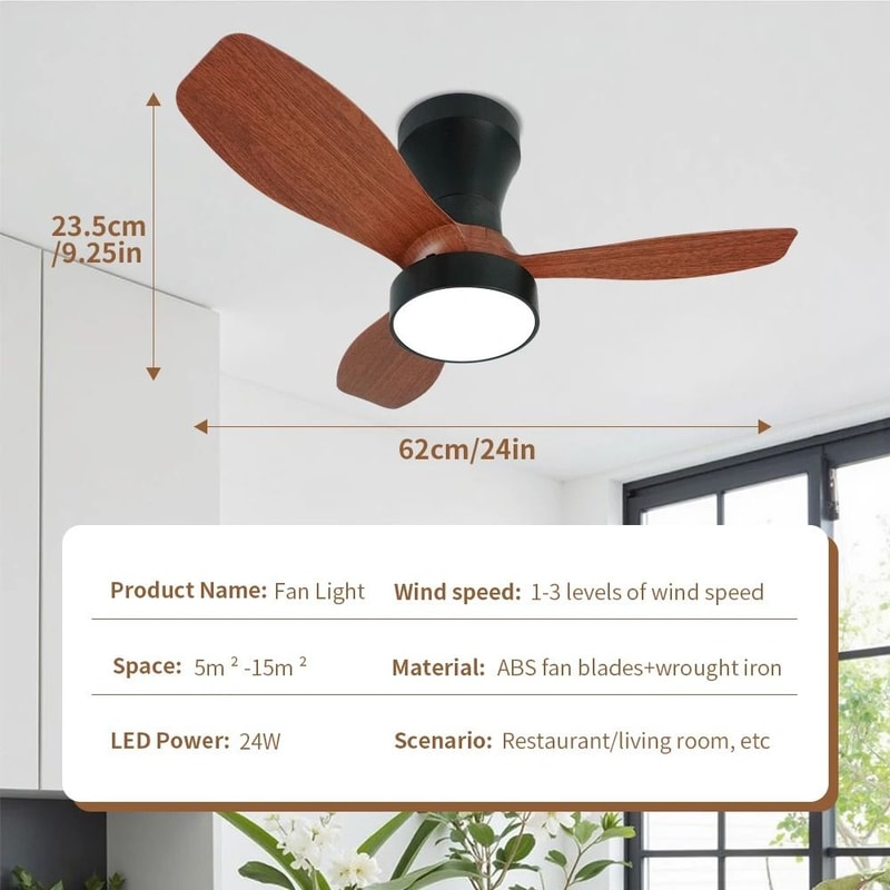 Modern Black Ceiling Fan Chandelier 20