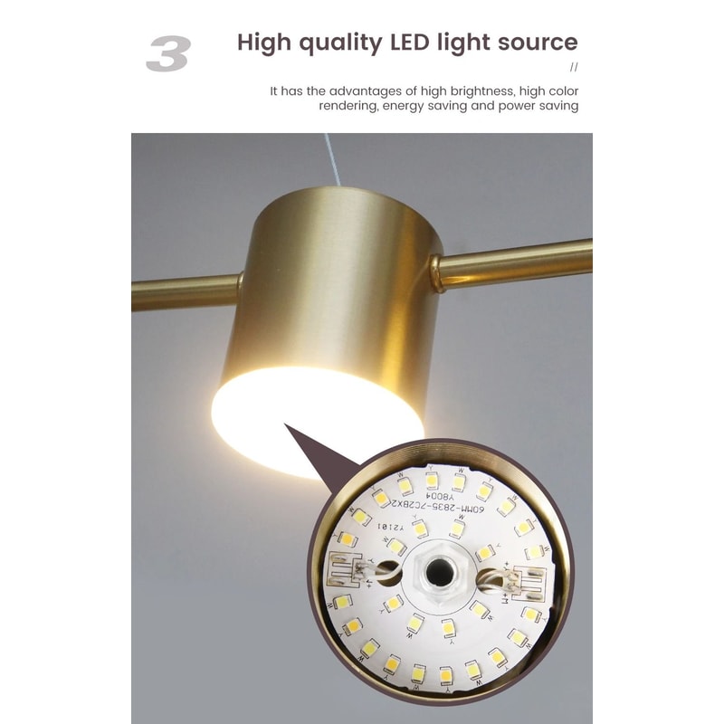 Luxury Golden Modern Hanging Chandelier 5