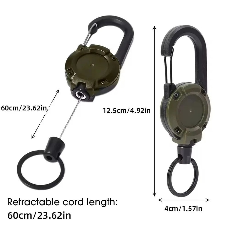 HeavyDuty Retractable Carabiner Pull Reel 4