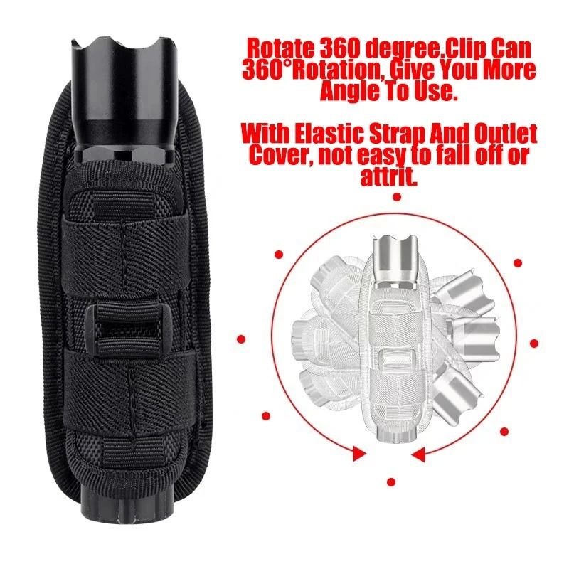 360 Rotary Tactical Flashlight Holster 1